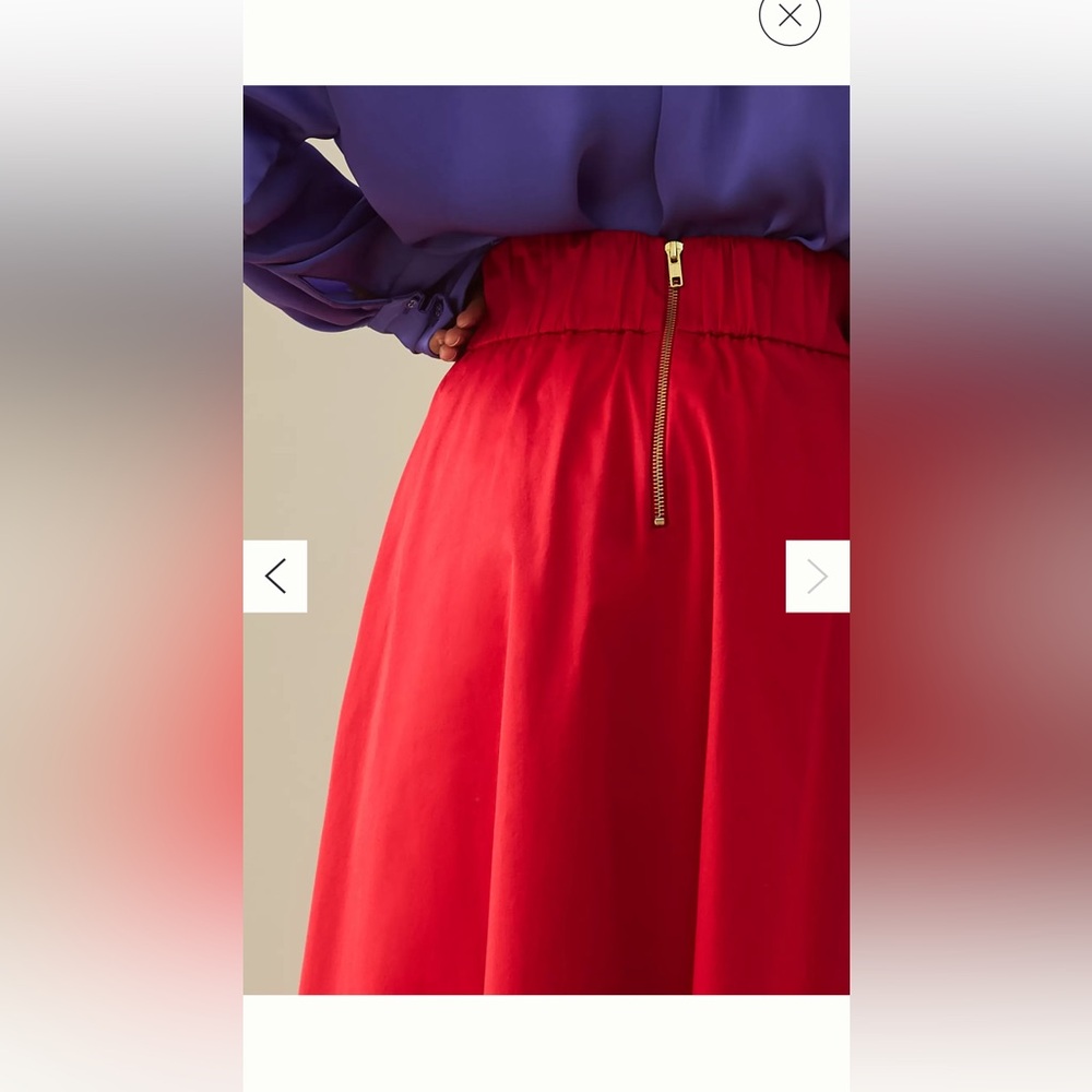 Vibrant Red Maxi Skirt - Picture 5 of 11